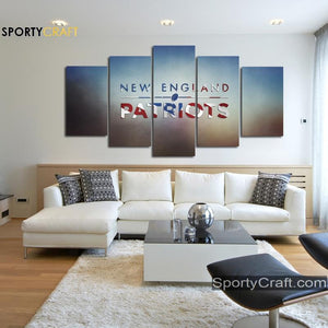 New England Patriots Colorful Wall Canvas