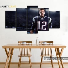 Load image into Gallery viewer, Tom Brady New England Patriots Wall Art Canvas