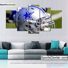 Load image into Gallery viewer, Dallas Cowboys Helmet Wall Canvas