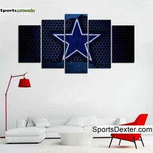 Load image into Gallery viewer, Dallas Cowboys Metal Style Wall Canvas