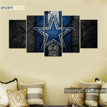 Load image into Gallery viewer, Dallas Cowboys Rock Style Wall Canvas 1
