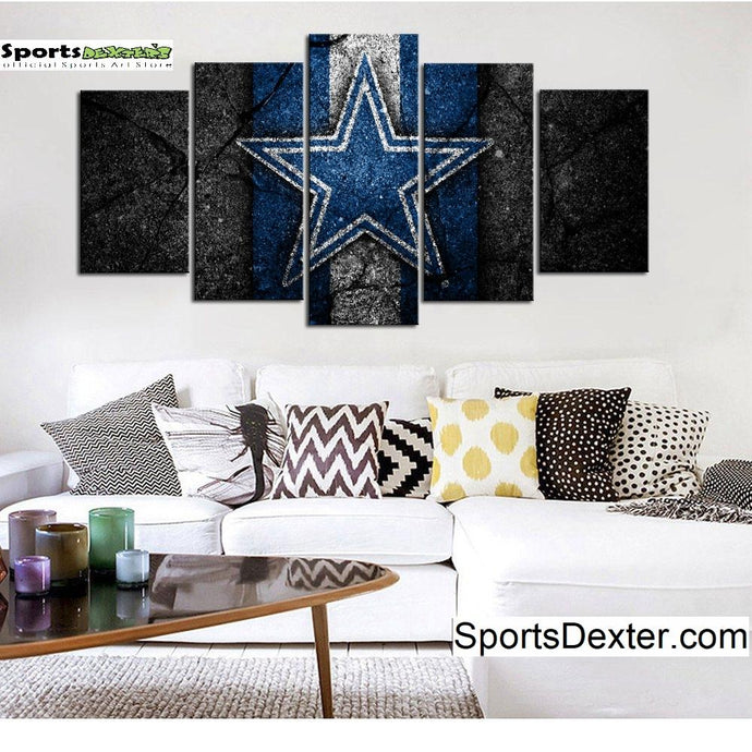 Dallas Cowboys Rock Style Wall Canvas 1