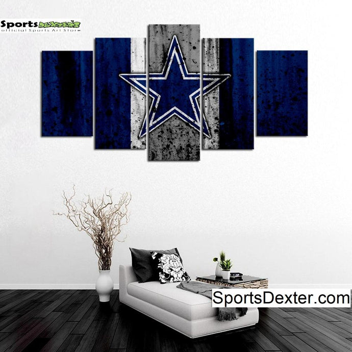 Dallas Cowboys Rough Look Wall Canvas 1