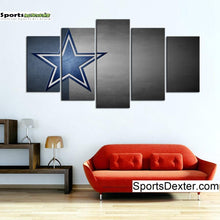 Load image into Gallery viewer, Dallas Cowboys Simple Star Wall Canvas