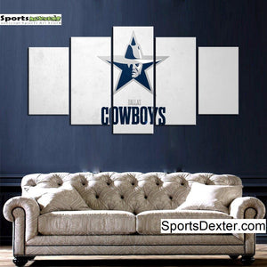 Dallas Cowboys Elegant Sign Wall Canvas