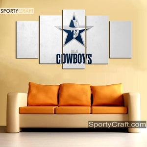 Dallas Cowboys Elegant Sign Wall Canvas