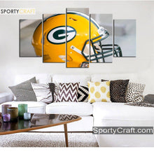 Load image into Gallery viewer, Green Bay Packers Helmet Wall Canvas