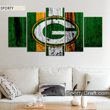 Load image into Gallery viewer, Green Bay Packers Rough Sign Wall Canvas 1