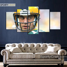 Load image into Gallery viewer, Aaron Rodgers Looks Green Bay Packers Wall Canvas