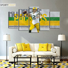 Load image into Gallery viewer, Aaron Rodgers Green Bay Packers Wall Art Canvas