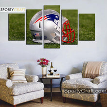 Load image into Gallery viewer, New England Patriots Helmet Wall Canvas
