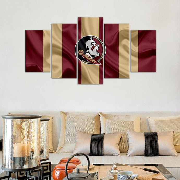Florida State Seminoles Football Fabric Flag Canvas