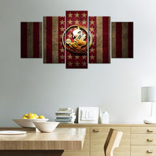 Load image into Gallery viewer, Florida State Seminoles Football Steel Style Canvas