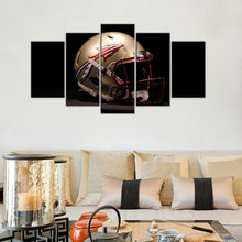Load image into Gallery viewer, Florida State Seminoles Football Skull 5 Pieces Painting Canvas