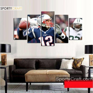 Tom Brady New England Patriots Wall Canvas