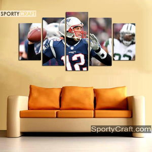 Tom Brady New England Patriots Wall Canvas