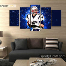 Load image into Gallery viewer, Tom Brady New England Patriots Wall Art Canvas 1