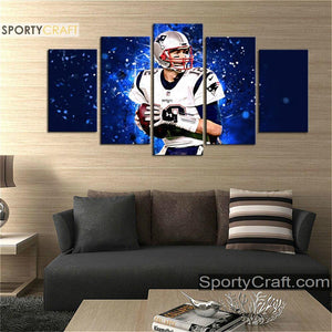 Tom Brady New England Patriots Wall Art Canvas 1
