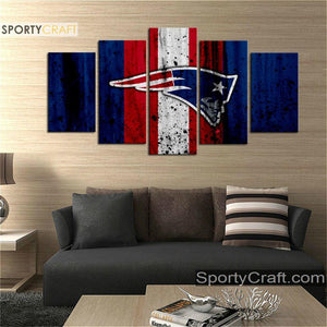 New England Patriots Rough Style Wall Canvas 1