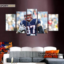 Load image into Gallery viewer, Rob Gronkowski New England Patriots Wall Canvas 1