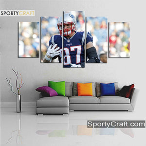 Rob Gronkowski New England Patriots Wall Canvas 1