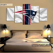 Load image into Gallery viewer, New England Patriots Fabric Flag Wall Canvas 1