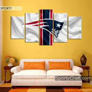 New England Patriots Fabric Flag Wall Canvas 1