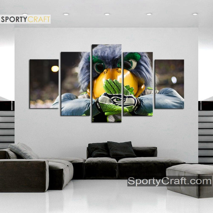 Seattle Seahawks Mascot Wall Canvas