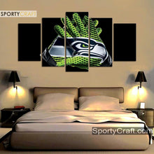 Load image into Gallery viewer, Seattle Sea Hawks Gloves 5 Pieces Canvas Canvas 1
