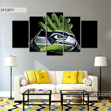 Load image into Gallery viewer, Seattle Sea Hawks Gloves 5 Pieces Canvas Canvas 2
