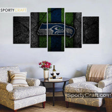 Load image into Gallery viewer, Seattle Sea Hawks Rock Style 5 Pieces Canvas Canvas