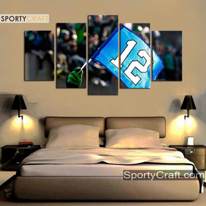 Seattle Sea Hawks 12 5 Pieces Canvas Canvas 2