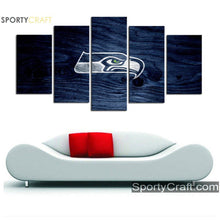 Load image into Gallery viewer, Seattle Sea Hawks Wooden 5 Pieces Canvas Canvas 3