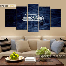 Load image into Gallery viewer, Seattle Sea Hawks Wooden 5 Pieces Canvas Canvas 1