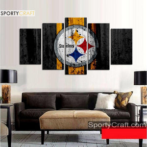 Pittsburgh Steelers Rough Style Wall Canvas 1