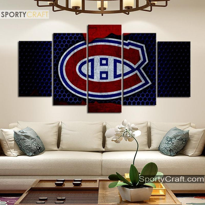 Montreal Canadiens Steel Style Canvas