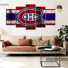 Load image into Gallery viewer, Montreal Canadiens Rough Style Canvas