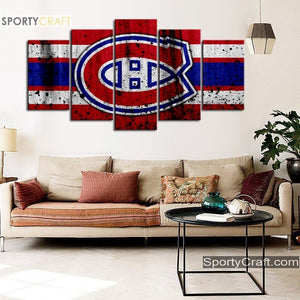 Montreal Canadiens Rough Style Canvas