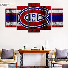 Load image into Gallery viewer, Montreal Canadiens Rough Style Canvas