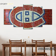 Load image into Gallery viewer, Montreal Canadiens Stone Tiles Canvas