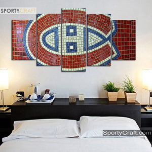 Montreal Canadiens Stone Tiles Canvas