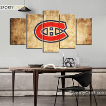 Load image into Gallery viewer, Montreal Canadiens Burned Style Canvas