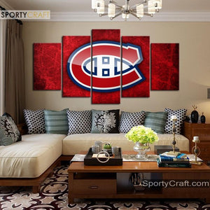 Montreal Canadiens Reddish Canvas