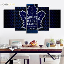 Load image into Gallery viewer, Toronto Maple Leafs Steal 5 Pieces Art Canvas 1