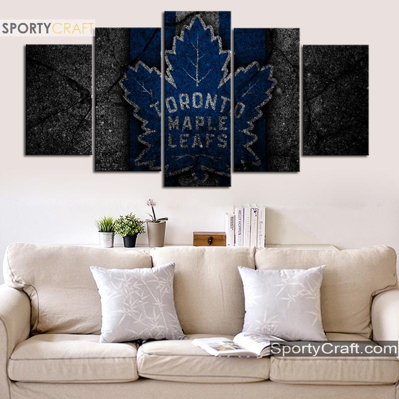 Toronto Maple Leafs Rock 5 Pieces Art Canvas 1