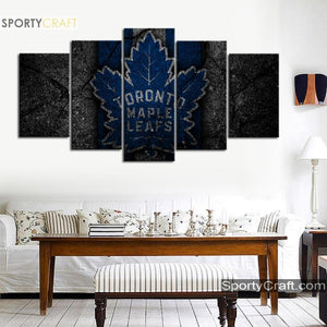 Toronto Maple Leafs Rock 5 Pieces Art Canvas