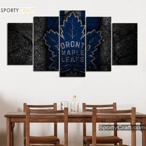 Toronto Maple Leafs Rock 5 Pieces Art Canvas 2
