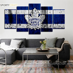 Toronto Maple Leafs Rough Canvas