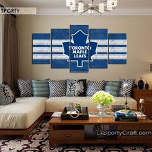 Load image into Gallery viewer, Toronto Maple Leafs Bluish 5 Pieces Painting Canvas