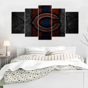 Chicago Bears Rock Style Wall Canvas 1